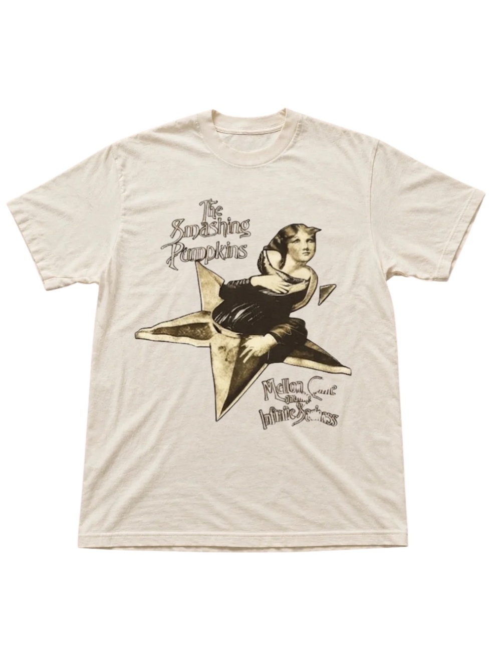 Gildan The Smashing Pumpkins Graphic Tee in Cream